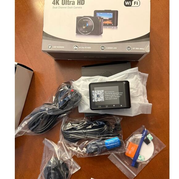 4K Car DVR WiFi Dash Cam for Cars Front Rear HD 1080P Built In wifi Gps - Picture 7 of 12